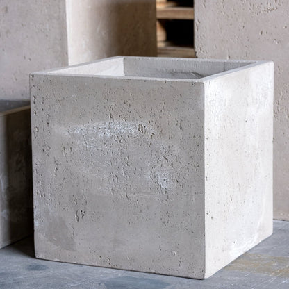 Cubrosa | Truffle – 55cm Large Square Concrete Planter – 115L Heavyweight Plant Pot