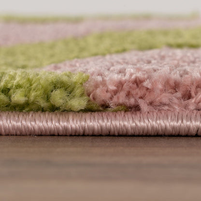 Joli Wave Green & Pink Rug