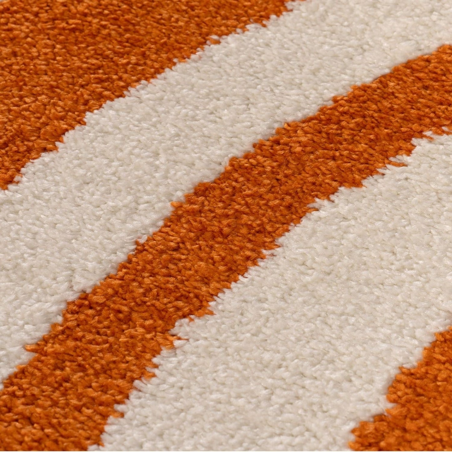 Joli Striped Orange & White Rug