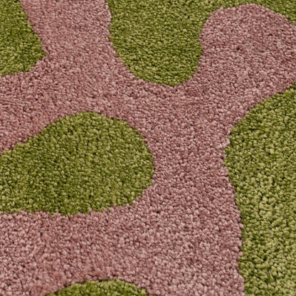 Joli Doodle Green & Pink Rug