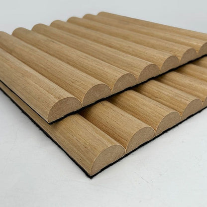 Large Fluted Wall Panels in Baby Blue - 240cm x 60cm