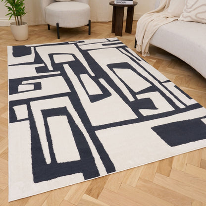 Loft Abstract Blue Rug