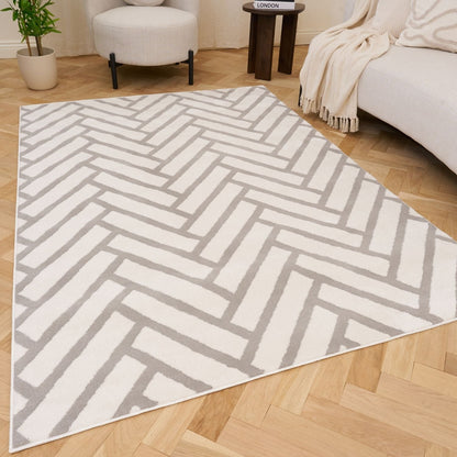 Loft Chevron Grey Rug
