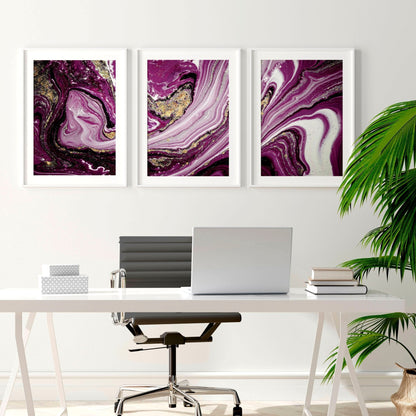 Modern art for walls | set of 3 wall art prints