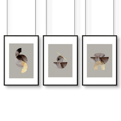 Modern Wall Art for Living Room – Set of 3 Prints