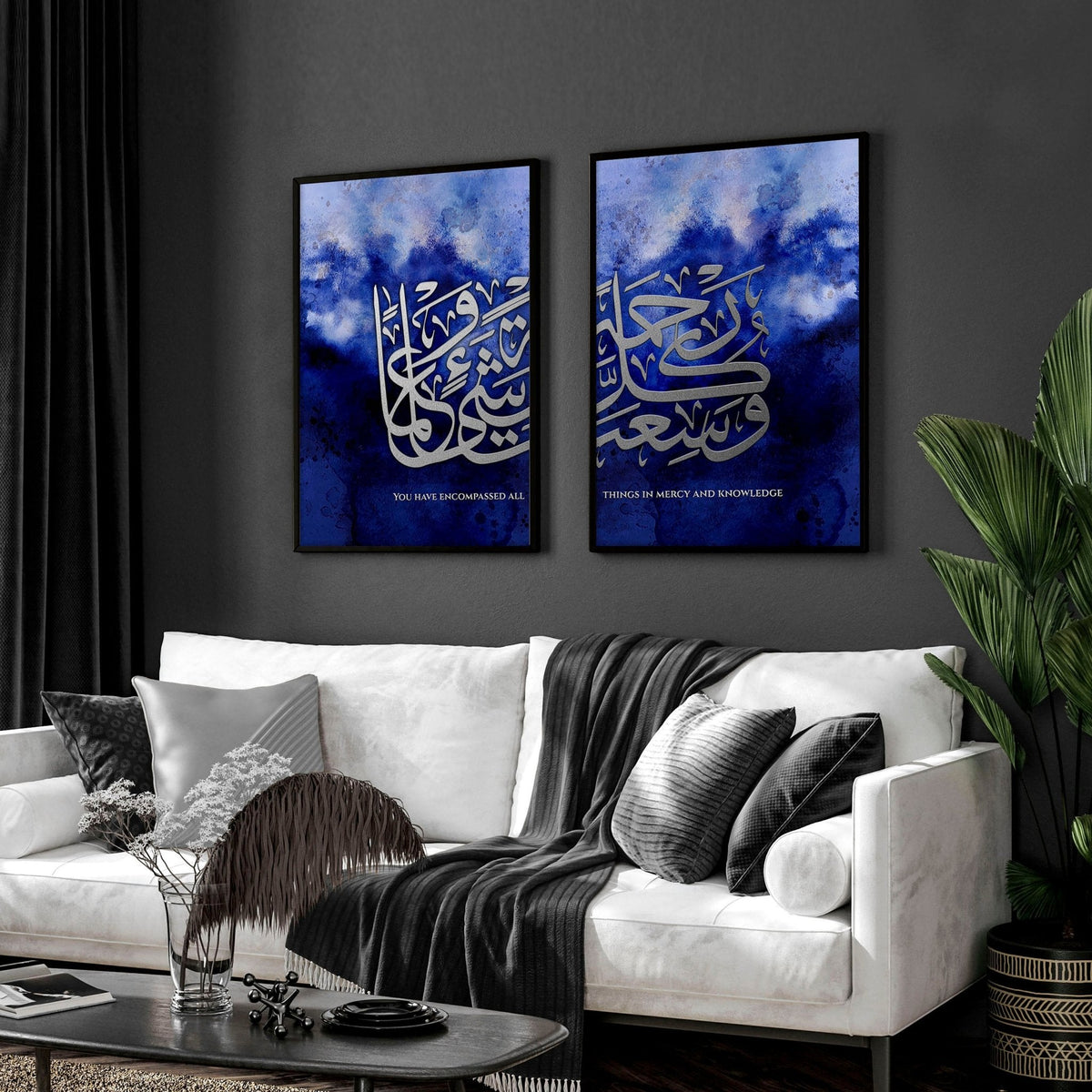 Modern Muslim wall art | Set of 2 wall art prints