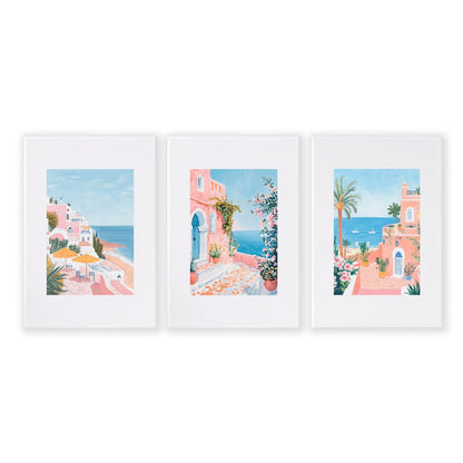 Modern Wall Decor Art | Set of 3 Beach Decor Wall art Prints