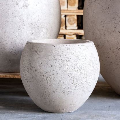 Orbello | Truffle – 110cm XXL Concrete Sphere Planter – 686L Round Plant Pot