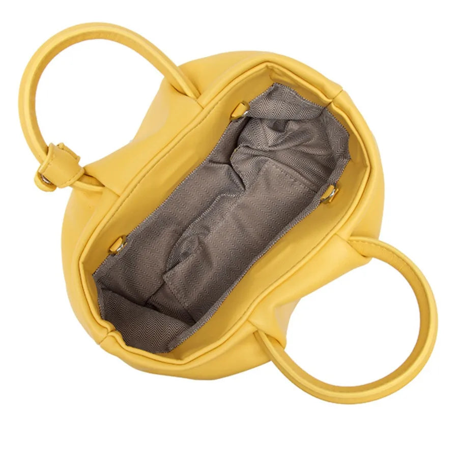 Women's Medium Pu Leather Solid Color Streetwear Beading Magnetic Buckle Cloud Shape Bag