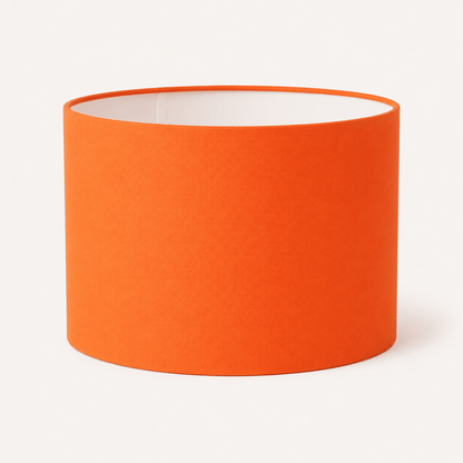 Plain Bright Orange Lampshade, Ceiling or Table Lamp Shade