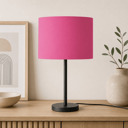 Plain Cerise Pink Lampshade, Ceiling or Table Lamp Shade
