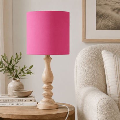 Plain Cerise Pink Lampshade, Ceiling or Table Lamp Shade