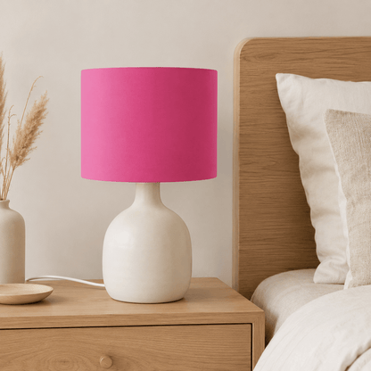 Plain Cerise Pink Lampshade, Ceiling or Table Lamp Shade