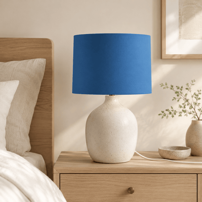 Plain Cobalt Blue Lampshade, Ceiling or Table Lamp Shade