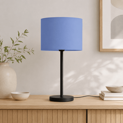 Plain Cornflower Blue Lampshade, Ceiling or Table Lamp Shade