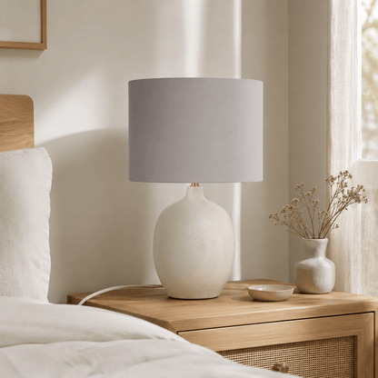 Plain Dove Grey Lampshade, Ceiling or Table Lamp Shade