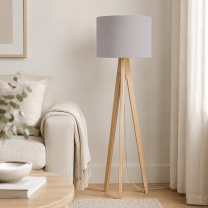 Plain Dove Grey Lampshade, Ceiling or Table Lamp Shade