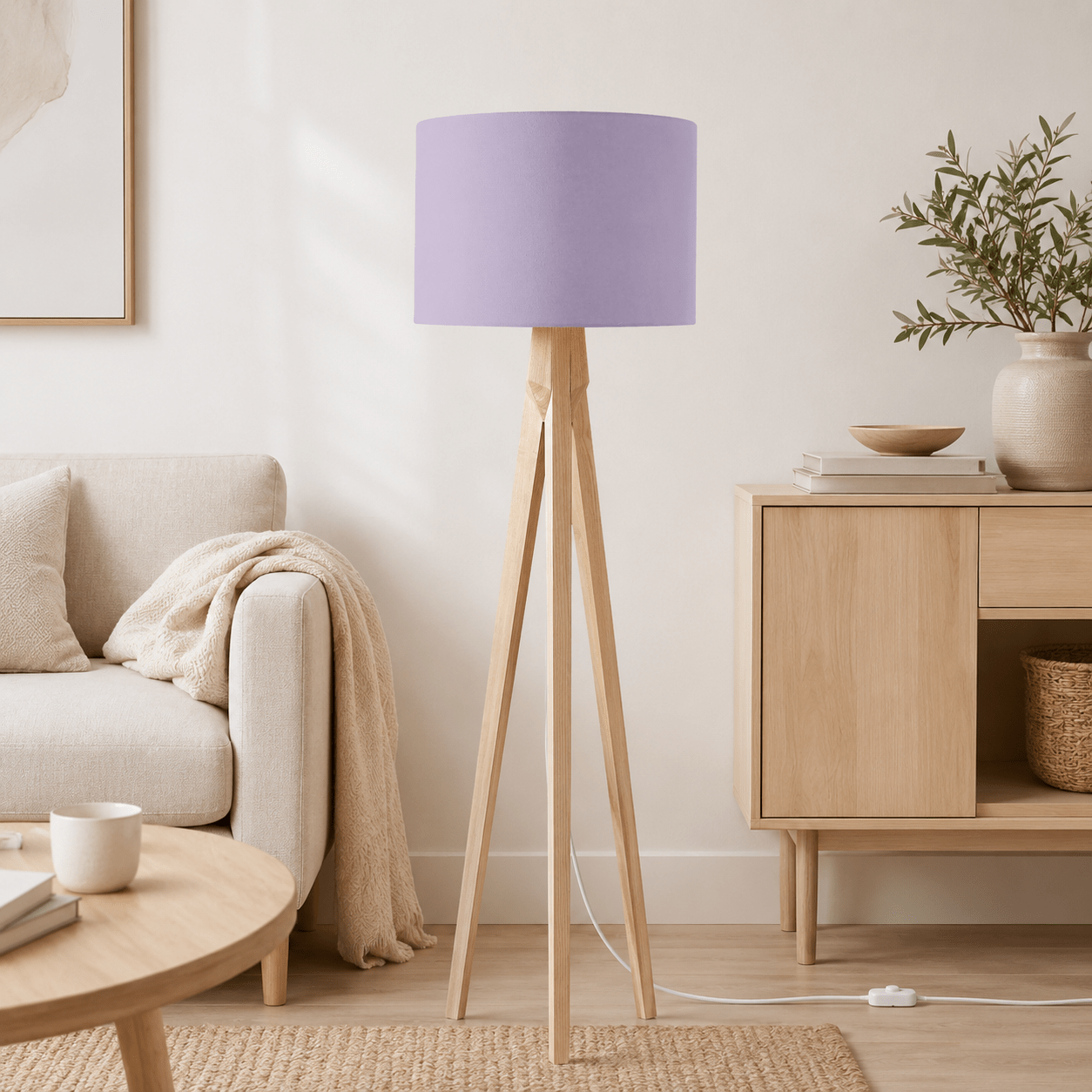 Plain Lavender Lampshade, Lilac Ceiling or Table Lamp Shade