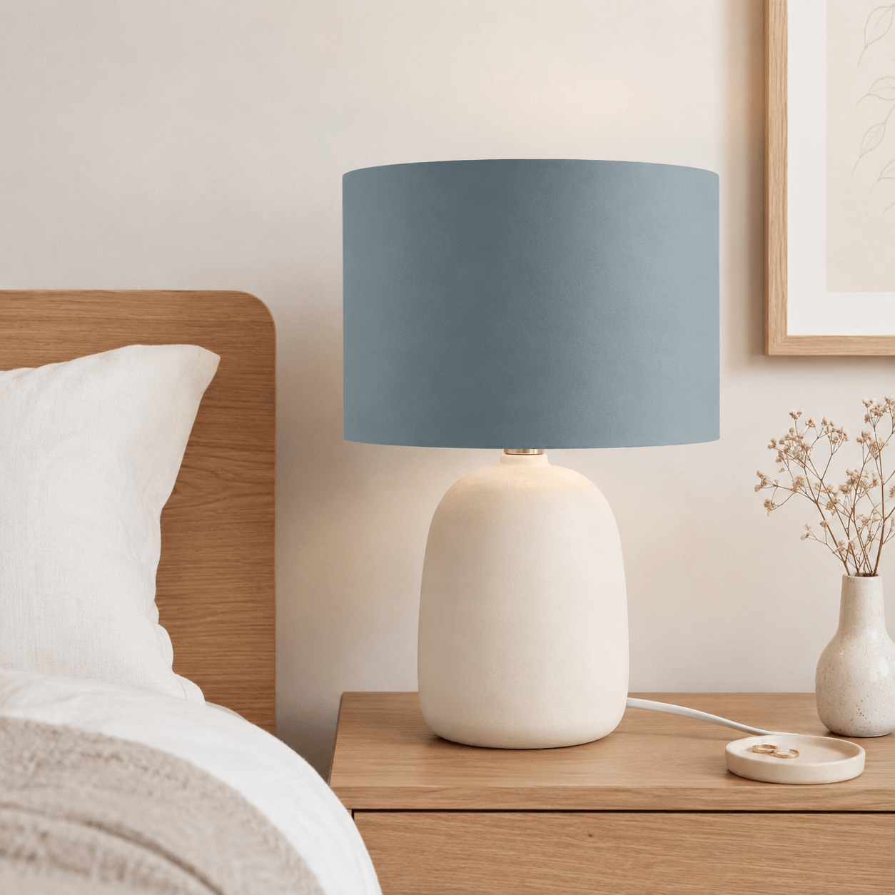 Plain Petrol Blue Lampshade,  Ceiling or Table Lamp Shade