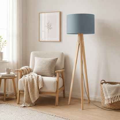 Plain Petrol Blue Lampshade,  Ceiling or Table Lamp Shade