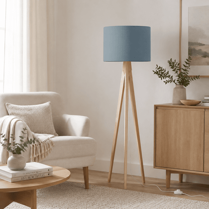 Plain Petrol Blue Lampshade,  Ceiling or Table Lamp Shade