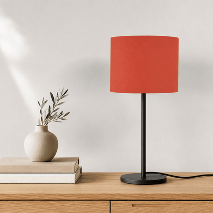 Plain Rust Red Lampshade, Ceiling or Table Lamp Shade