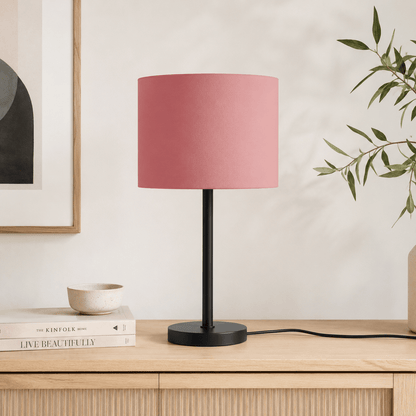 Plain Terracotta Pink Lampshade, Ceiling or Table Lamp Shade