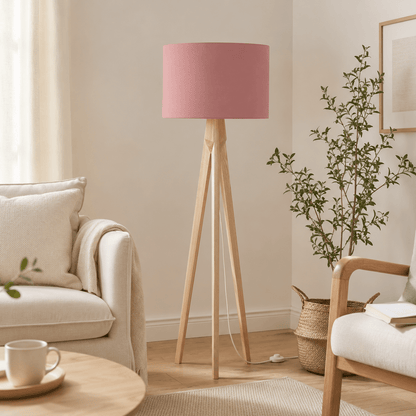 Plain Terracotta Pink Lampshade, Ceiling or Table Lamp Shade