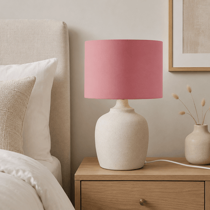Plain Terracotta Pink Lampshade, Ceiling or Table Lamp Shade