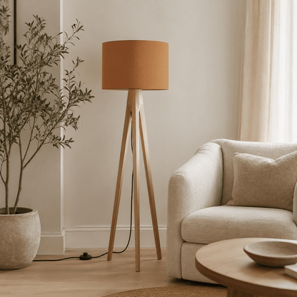Plain Toffee Lampshade, Brown Ceiling or Table Lamp Shade