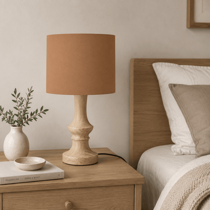 Plain Toffee Lampshade, Brown Ceiling or Table Lamp Shade