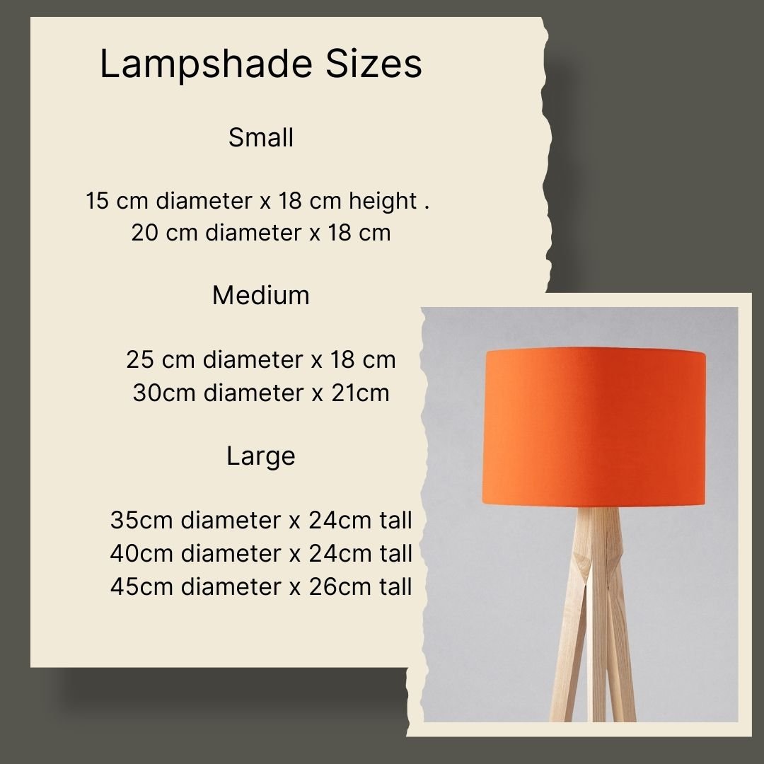 Plain Toffee Lampshade, Brown Ceiling or Table Lamp Shade