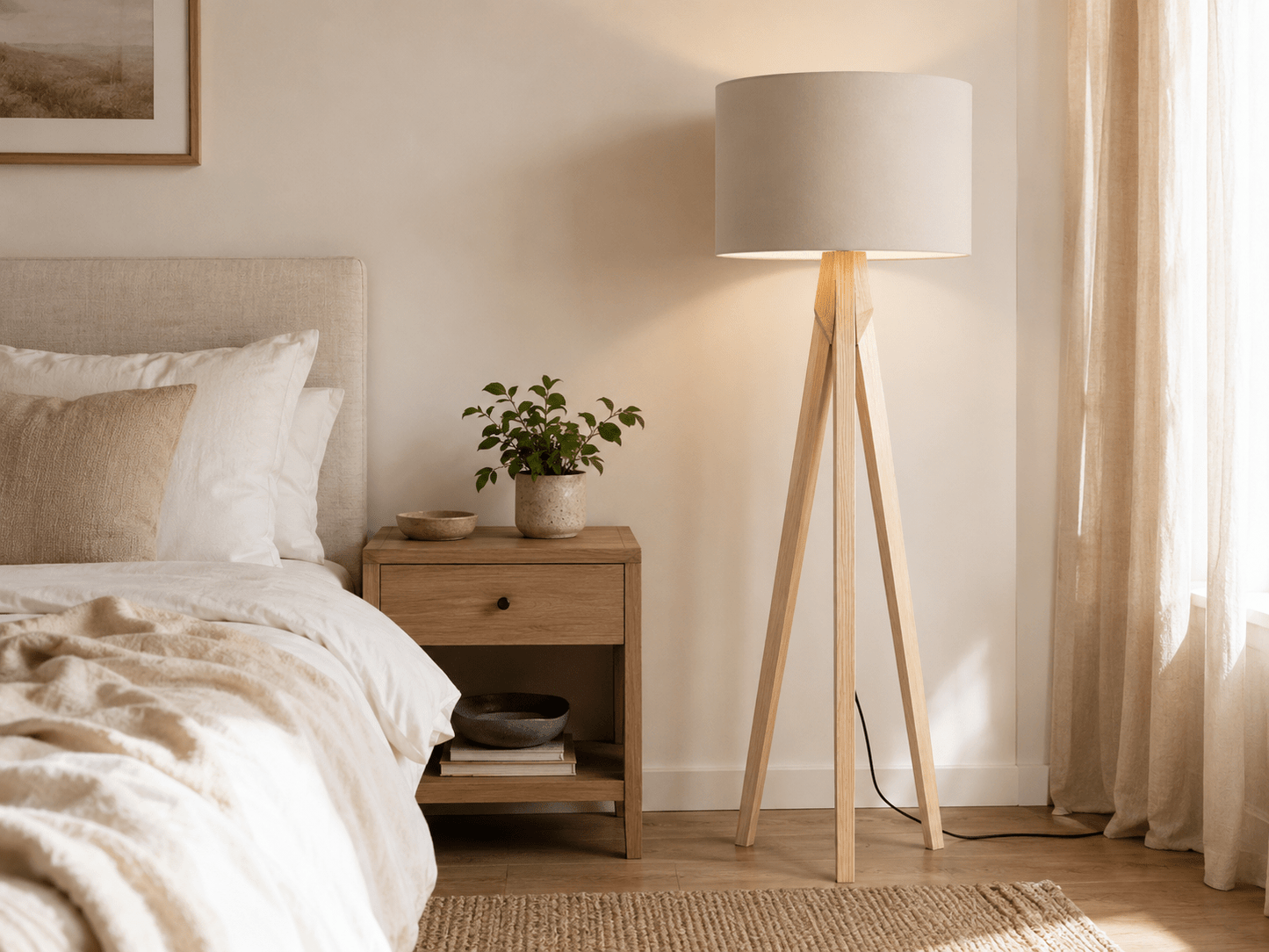 Plain Warm Sand Lampshade, Beige Ceiling or Table Lamp Shade