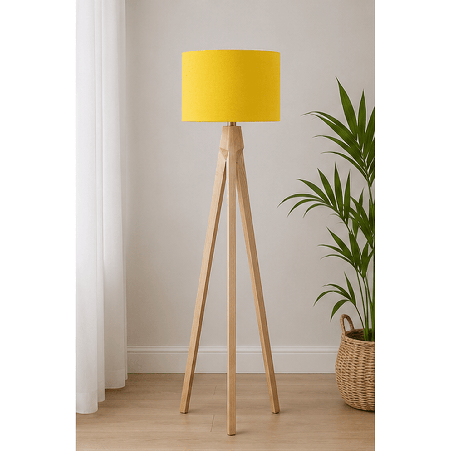 Plain Yellow Lampshade, Ceiling or Table Lamp Shade