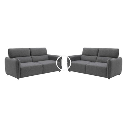 Ascot Charcoal Grey Fabric Armchair