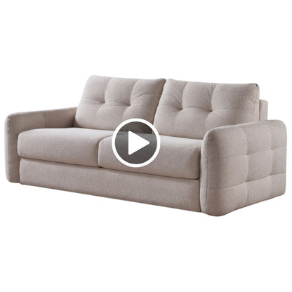 Athens Grey Fabric 3 Seater Sofabed