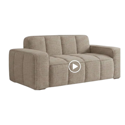 Paris Grey Fabric 2 Seater Sofa