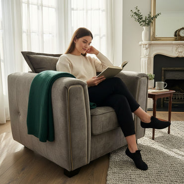 Serena Brown Fabric Armchair