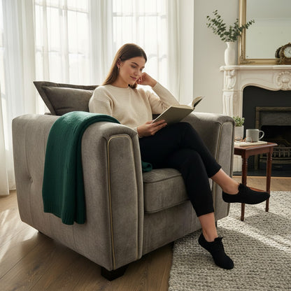 Serena Brown Fabric Armchair