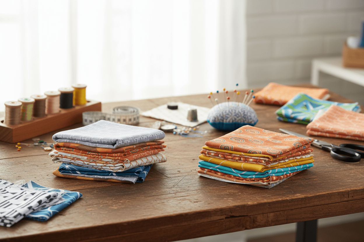 Shadowbright Fabric Scrap Bags – 450g Retro Cotton Drill Offcuts