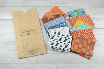 Shadowbright Fabric Scrap Bags – 450g Retro Cotton Drill Offcuts