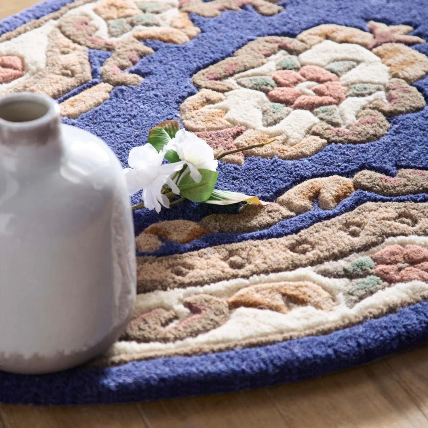 Shensi Navy Medallion Rug