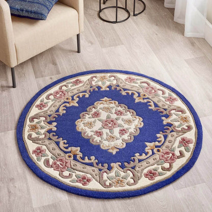 Shensi Navy Medallion Rug
