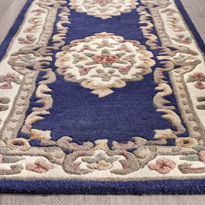 Shensi Navy Medallion Rug