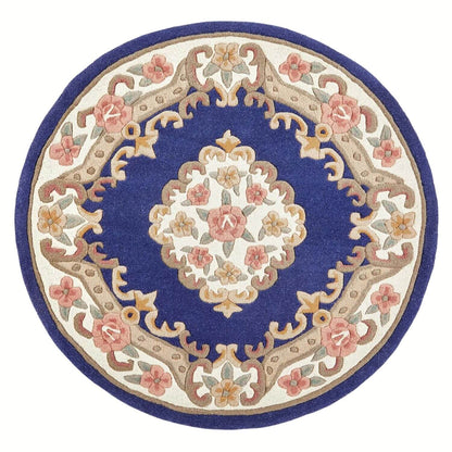 Shensi Navy Medallion Rug