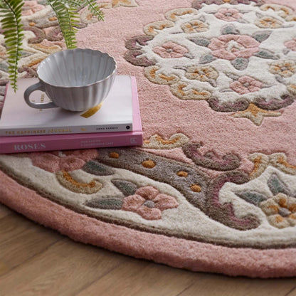 Shensi Pink Medallion Rug