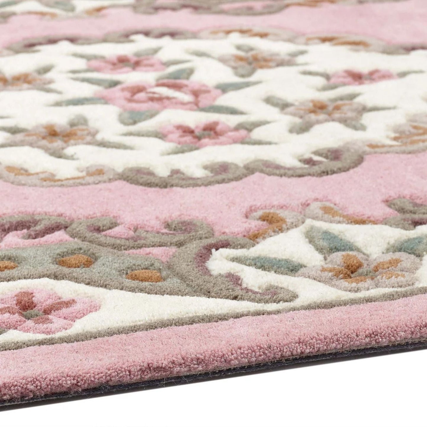 Shensi Pink Medallion Rug