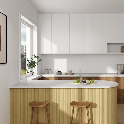 Small Fluted 240cm x 60cm Wall Panels In Natural Oak