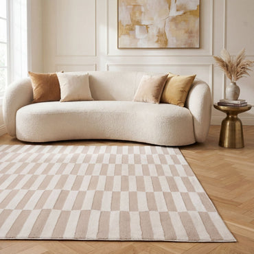Loft Striped Beige Rug