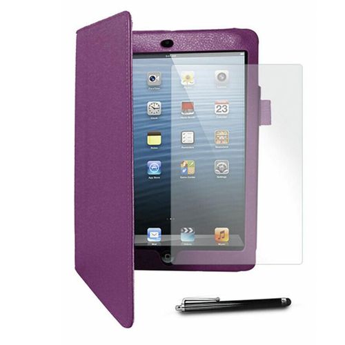 GVC 3 in 1 Executive Lightweight & Hardback Wallet Case for Pad Air, Purple
